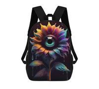 sinyumoney Surreal Sunflower Eye Mochila Infantil, Mochila Escolar Impresa En 3D, Mochila Para Niños Y Niñas, Mochila Escolar Ajustable Para La Escuela Primaria 17inch