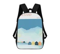 sinyumoney Svalbard Norway Minimalist Travel Mochila Escolar Impresa En 3D Para Niños Y Niñas, Mochila Escolar, Mochila De Viaje Para Niños 17inch