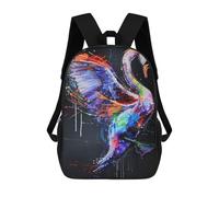 sinyumoney Swan Animal Painting Mochila Infantil, Mochila Escolar Infantil, Mochilas Escolares Impresas En 3D Para Niños Y Estudiantes Adolescentes 17inch