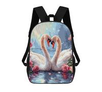 sinyumoney Swan Lake Romance Art Print Mochilas Infantiles Impresas En 3D De 17 Pulgadas. Mochila Escolar Informal Impresa En 3D Para Niños De Primaria Y Secundaria.