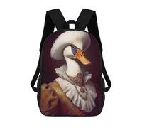 sinyumoney Swan Poster Mochila Escolar Para Niños Mochila Escolar Impresa En 3D Mochila Escolar De Moda Para Niños De Primaria Y Secundaria 17inch