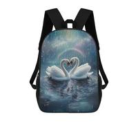 sinyumoney Swans in Love Under Rainbow Rain Mochila Escolar Resistente Al Agua - Perfecta Para Viajes, Trabajo Y Uso Diario 17inch