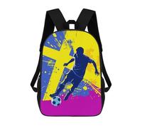 sinyumoney Sweden Soccer Player Silhouette Mochila Escolar Para Niñas Mochila Impermeable Mochila Informal De Día Mochila Ligera Para Niño Y Niña Mochila Escolar 17inch