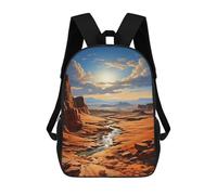 sinyumoney Sweeping Dunes of Dubai Mochila Escolar Para Niños Mochila Escolar Impresa En 3D Mochila Escolar De Moda Para Niños De Primaria Y Secundaria 17inch
