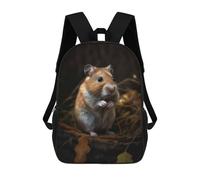 sinyumoney Sweet Hamster Mochilas Para Niños Mochila Escolar Mochila Escolar Impresa En 3D Para Niños Estudiantes De Primaria Y Secundaria 17inch