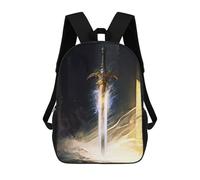 sinyumoney Sword Legend Art Mochila Escolar Mochilas Escolares Para Niñas Y Niños Mochila Con Bolsillo Mochila Escolar De Moda Mochila Infantil 17inch
