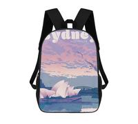 sinyumoney Sydney Australia Travel Mochila Escolar Para Niños Mochila Escolar Impresa En 3D Mochila Escolar De Moda Para Niños De Primaria Y Secundaria 17inch