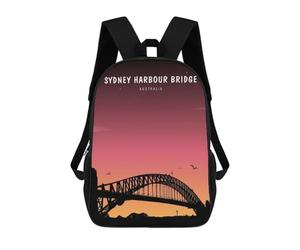 sinyumoney SYDNEY HARBOUR BRIDGE Mochila, Mochila Infantil, Mochila Escolar Para Estudiantes, Mochila Para Libros, Mochila Escolar Impresa En 3D Para Niños Y Niñas 17inch