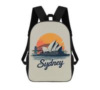 sinyumoney Sydney Opera House And Harbour Bridge Mochila Escolar Infantil Impresa En 3D Para Niños, Mochilas De Viaje De Alta Capacidad, Bolsas Para Libros, Mochila Escolar Infantil 17inch