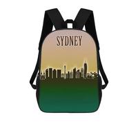 sinyumoney Sydney Skyline Minimal Mochila Infantil, Mochila Escolar Impresa En 3D, Mochila Para Niños Y Niñas, Mochila Escolar Ajustable Para La Escuela Primaria 17inch