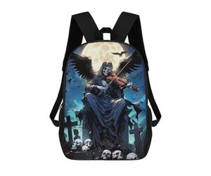 sinyumoney Symphony Of Death Mochila De Moda Para Papelería, Impermeable, Informal, Para Niños/niñas/adolescentes 17inch