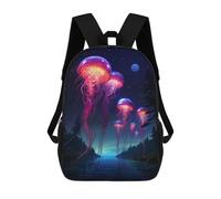 sinyumoney Synthwave Jellyfish Mochila Escolar Impresa En 3D Para Niños Mochilas De Viaje De Alta Capacidad Bolsas Para Libros Mochila Escolar Para Niños Mochila 17inch