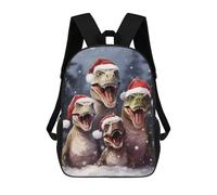 sinyumoney T Rex Dinosaur Family Mochila Escolar De Moda Para Estudiantes, Adecuada Para Niños Y Niñas, Mochila Informal Para Viajes Al Aire Libre, Esencial Para El Día A Día 17inch