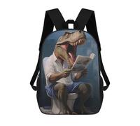 sinyumoney T Rex Sitting on A Toilet Mochilas Para Niños Mochila Escolar Mochila Escolar Impresa En 3D Para Niños Estudiantes De Primaria Y Secundaria 17inch