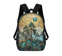 sinyumoney Taiga Majesty Kintsugi Art Mochila Escolar Infantil Impresa En 3D, Mochila Informal De Moda Para Niños, Mochila De Viaje De Alta Capacidad Para Libros Para Niños 17inch