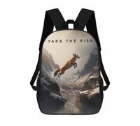 sinyumoney Take The Risk Motivation Mochila Escolar Para Niños, Mochila Escolar Impresa En 3D Para Estudiantes De Primaria Y Secundaria 17inch
