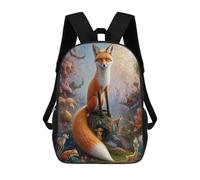 sinyumoney Tale of A Fantastical Fox Mochila Escolar Impresa En 3D Mochilas Informales Para Niños Mochila Escolar Impresa En 3D Para Niños De Primaria Y Secundaria 17inch