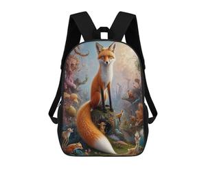 sinyumoney Tale of A Fantastical Fox Mochila Escolar Impresa En 3D Mochilas Informales Para Niños Mochila Escolar Impresa En 3D Para Niños De Primaria Y Secundaria 17inch