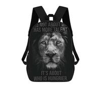 sinyumoney Talent Vs Who Is Hungrier Mochila Escolar Secundaria Informal Para Viajes Para Niños/niñas/adolescentes 17inch