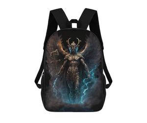 sinyumoney Tanatos The God of Death Mochila Escolar Infantil Impresa En 3D Para Niños, Mochilas De Viaje De Alta Capacidad, Bolsas Para Libros, Mochila Escolar Infantil 17inch