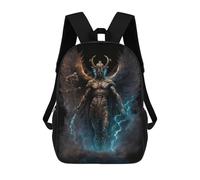 sinyumoney Tanatos The God of Death Mochilas De 17 Pulgadas Para Niños, Mochilas Escolares Impresas En 3D Para Estudiantes De Primaria Y Secundaria, Para Niños Y Niñas.