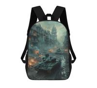 sinyumoney Tanks Urban Warfare Mochila Con Bolsillo Mochilas Impresas En 3D, Mochilas De Viaje, Mochilas Para Libros, Mochila Escolar Para Niños 17inch