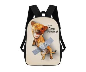 sinyumoney Taped Dog Are You Pooping Mochilas Escolares Para Ordenador Para El Colegio/trabajo/viajes Para Niñas, Niños Y Adolescentes 17inch