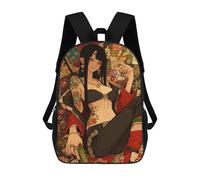sinyumoney Tattooed Anime Girl Mochilas Para Niños Mochila Escolar Mochila Escolar Impresa En 3D Para Niños Estudiantes De Primaria Y Secundaria 17inch