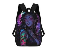sinyumoney Tattooed Vampire Girl with Katana Mochila Ligera Para Aeropuerto, Estudiantes Universitarios Y Mochileros: Perfecta Para Viajes, Trabajo Y Uso Diario 17inch