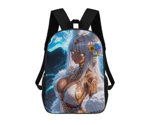 sinyumoney Tattooed Wolf Girl Spirit Mochila De Viaje Resistente Al Agua, Bolsa Para Computadora Para Adolescentes, Niñas, Niños, Mujeres Y Hombres 17inch