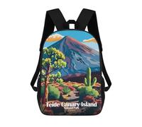 sinyumoney Teide Canary Island National Park Spain Mochila Escolar Infantil De Moda Informal Mochilas Infantiles Impresas En 3D Mochila Grande Para Niño 17inch