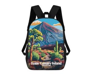 sinyumoney Teide Canary Island National Park Spain Mochila Escolar Infantil De Moda Informal Mochilas Infantiles Impresas En 3D Mochila Grande Para Niño 17inch