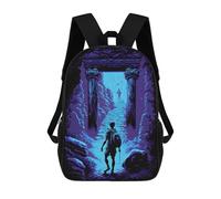sinyumoney Temple of Shadows Mochilas Infantiles Impresas En 3D, Mochilas De Moda Informales, Mochilas De Viaje Bonitas, Mochilas Informales Para Exteriores Para Niños Y Niñas 17inch