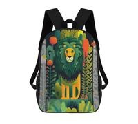 sinyumoney The Abstract Colorful Lion Mochila Escolar Para Niños, Mochila Escolar Impresa En 3D Para Estudiantes De Primaria Y Secundaria 17inch
