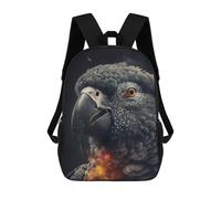 sinyumoney The African Grey Mochila Con Bolsillo Mochilas Impresas En 3D, Mochilas De Viaje, Mochilas Para Libros, Mochila Escolar Para Niños 17inch