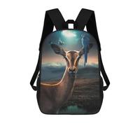 sinyumoney The Antelope And Birds Mochila Infantil Escolar Para Niños Con Estampado 3D De Dibujos Animados, Mochila Escolar Para Estudiantes, Mochila Para Portátil Para Niños Y Niñas 17inch