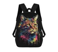 sinyumoney The Asheera Cats Colorful Mochila Escolar Para Niños Con Impresión 3D, Mochila Moderna Para Niños Y Niñas, Mochila Informal Para Estudiantes. 17inch