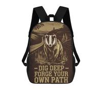 sinyumoney The Badgers Way Mochilas Escolares Ligeras Mochila Escolar De Día Mochila Escolar Para La Universidad Para Adolescentes Chicas Chicos Mujeres Hombres 17inch