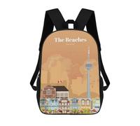 sinyumoney The Beaches in Toronto Mochila Escolar Para Niños Con Impresión 3D, Mochila Moderna Para Niños Y Niñas, Mochila Informal Para Estudiantes. 17inch