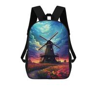 sinyumoney The Beauty of Holland Mochila Escolar Mochilas Escolares Para Niñas Y Niños Mochila Con Bolsillo Mochila Escolar De Moda Mochila Infantil 17inch