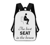 sinyumoney The Best Seat In The House Mochila Escolar Infantil Impresa En 3D Para Niños, Mochilas De Viaje, Bolsas Para Libros, Mochila Escolar Infantil 17inch