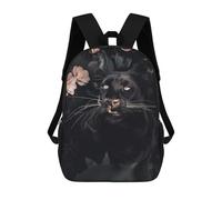 sinyumoney The Black Panther - Mochila escolar ligera para el día o la universidad, para hombres y mujeres, La Pantera Negra, 17"
