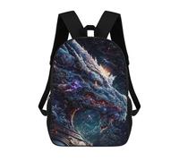 sinyumoney The Blue Old Space Dragon Mochila Escolar Impresa En 3D Para Niños, Mochila Escolar, Mochilas De Viaje, Bolso Informal De Moda Para Niños Y Estudiantes 17inch