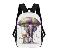 sinyumoney The Boy And Elephant Mochilas Para Niños Mochila Escolar De Moda Mochila Escolar Impresa En 3D Para Niños Estudiantes De Primaria Y Secundaria 17inch