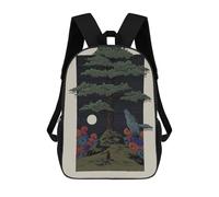 sinyumoney The Boy with The Red Scarf Mochila Escolar Infantil Impresa En 3D, Mochila Informal De Moda Para Niños, Mochila De Viaje De Alta Capacidad Para Libros Para Niños 17inch