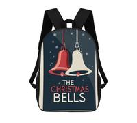 sinyumoney The Christmas Bells Mochila De Día Mochila De Negocios Mochila Impermeable Para Libros Para Hombres/mujeres 17inch