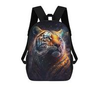 sinyumoney The Cosmic Tiger Mochila Escolar Resistente Al Agua Para Ordenador Portátil Para La Escuela/trabajo/viajes 17inch