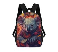 sinyumoney The Cozy Koala Mochilas Para Niños Mochila Escolar Mochila Escolar Impresa En 3D Para Niños Estudiantes De Primaria Y Secundaria 17inch