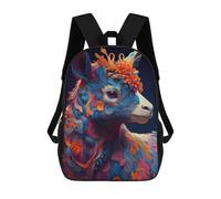 sinyumoney The Cute Alpaca Mochila Ronaldo, Mochila Infantil, Mochila Escolar Para Estudiantes, Mochila Para Libros, Mochila Escolar Impresa En 3D Para Niños Y Niñas, 17inch