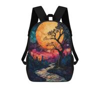 sinyumoney The Dark Forest Mochila Escolar Impermeable Para Ordenador Portátil Para Adolescentes, Chicas, Chicos, Mujeres Y Hombres 17inch